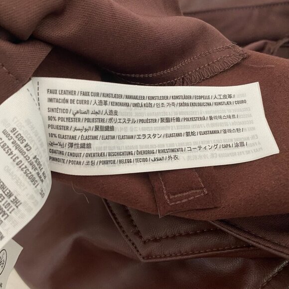 Abercrombie & Fitch the 90s Straight Ultra High Rise Vegan Leather Pant - Picture 5 of 5